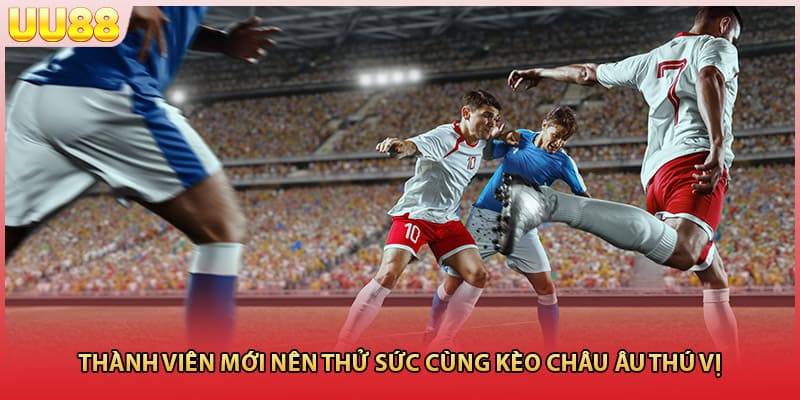 Thành viên mới nên thử sức cùng kèo Châu Âu thú vị